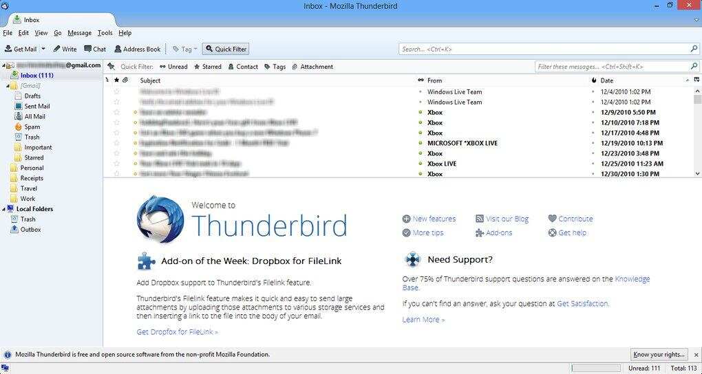 Thunderbird 扩展和主题