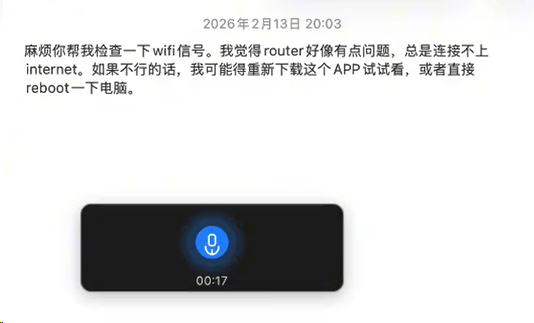 voice input recognition