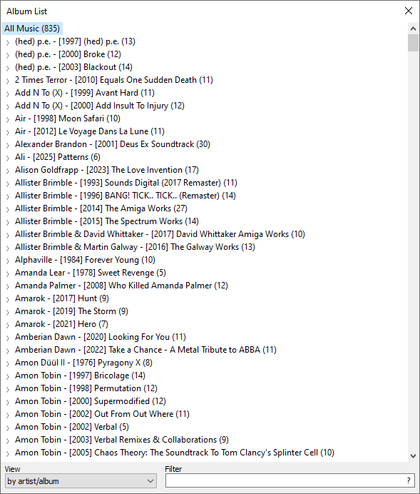 foobar2000 format conversion and CD ripping