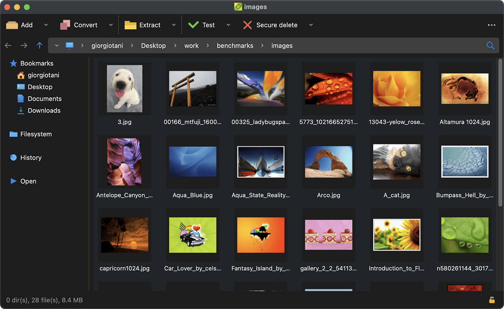 PeaZip macOS 图片查看器