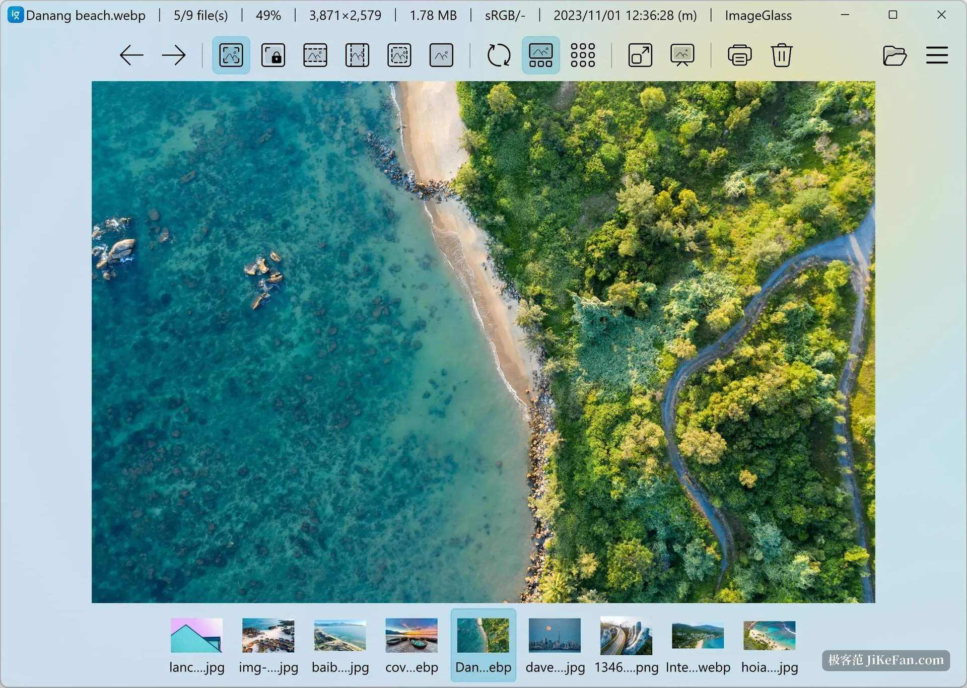 ImageGlass 浅色主题界面