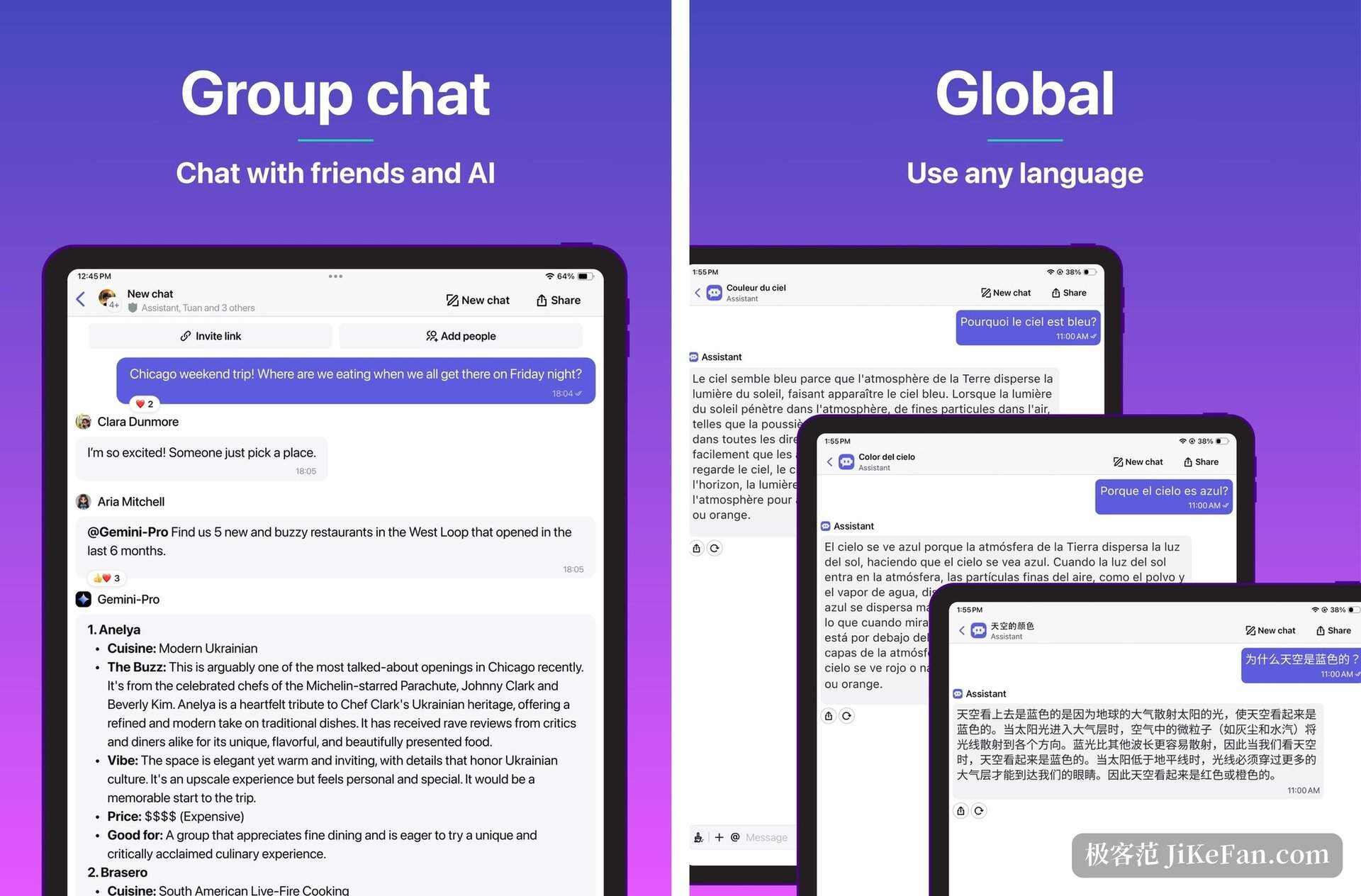 group chat with ai bots and multilingual support
