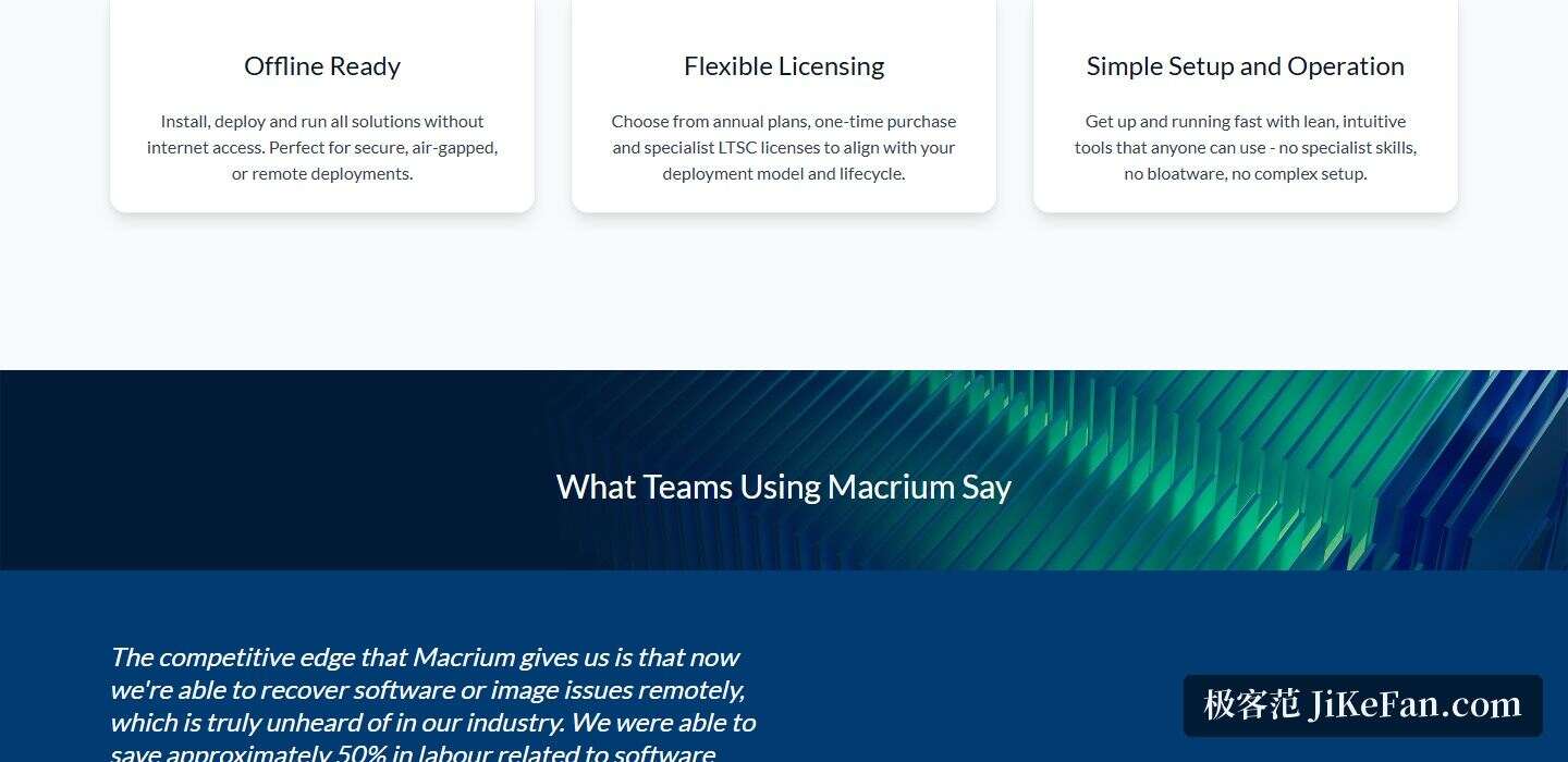 Macrium 官网：灵活的授权方式说明