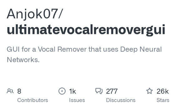 Ultimate Vocal Remover：开源人声分离，干声与伴奏一键提取