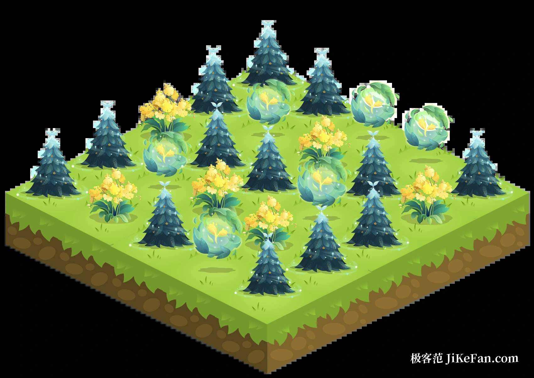 Forest 专注森林的树木与土地风格