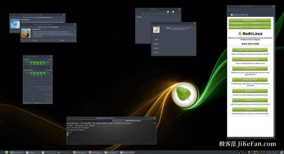 minimal linux desktop