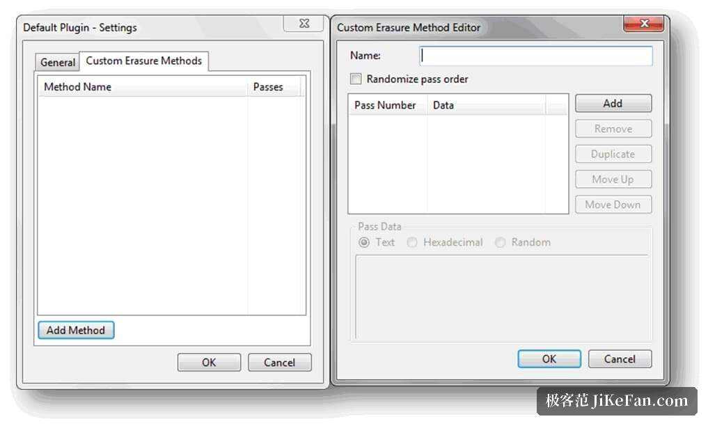 erase methods