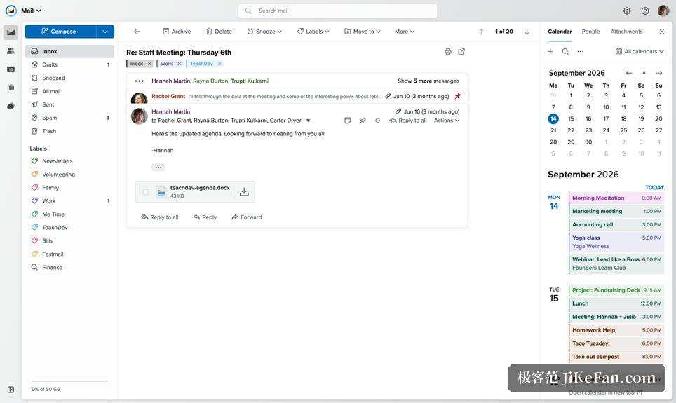 email web interface