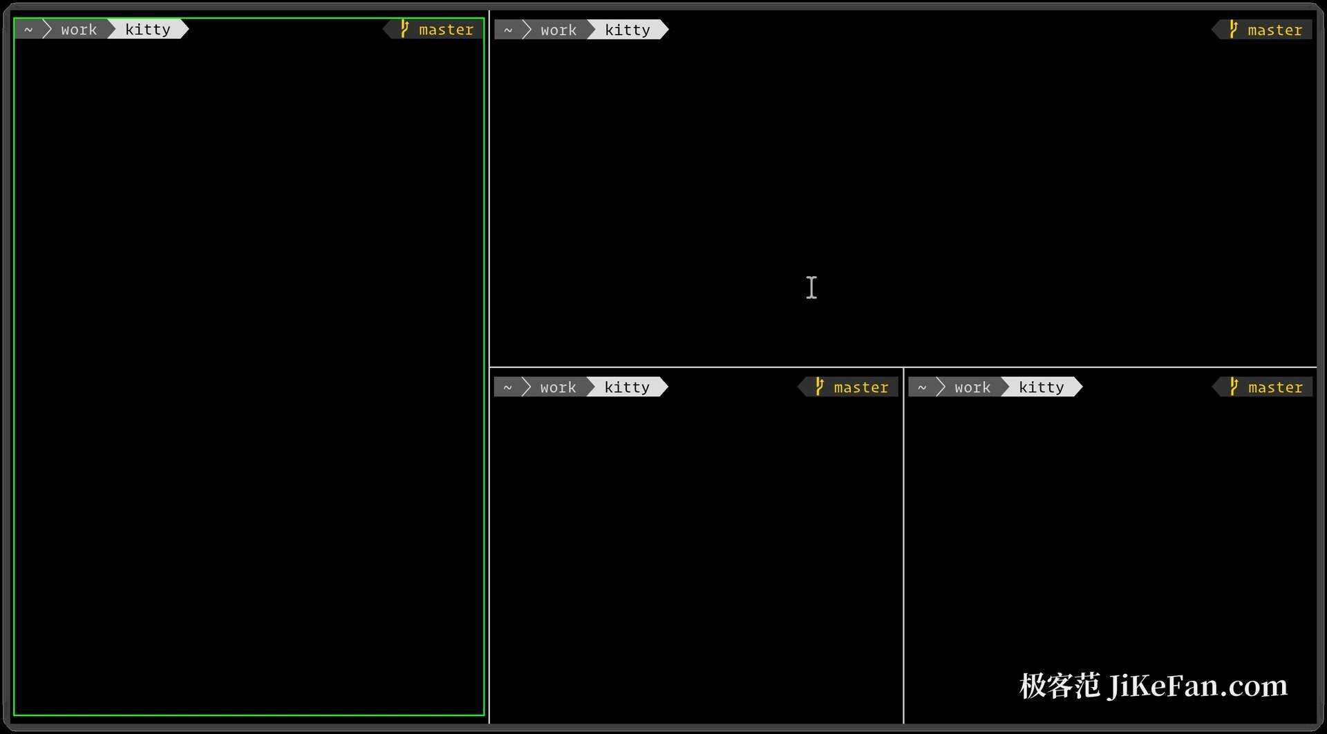 kitty layouts and tabs