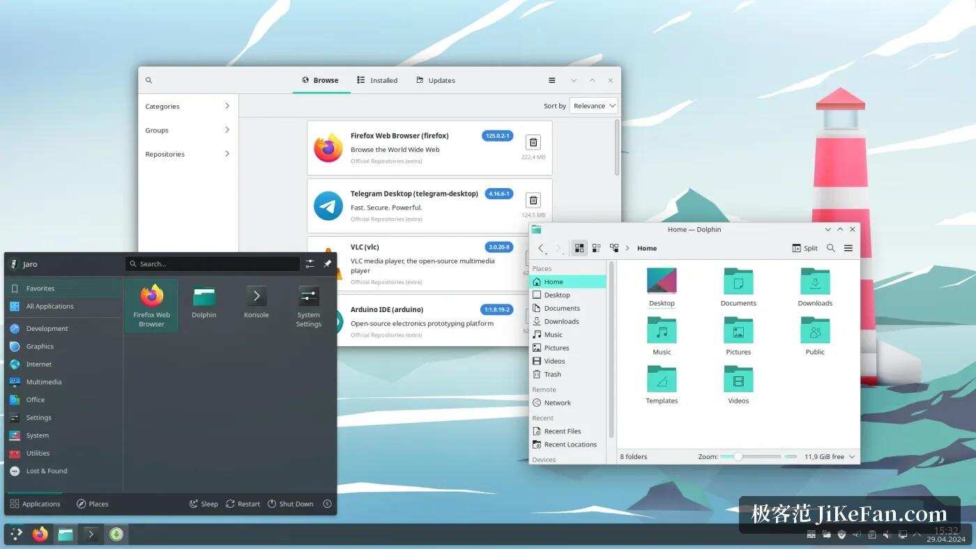 manjaro desktop editions