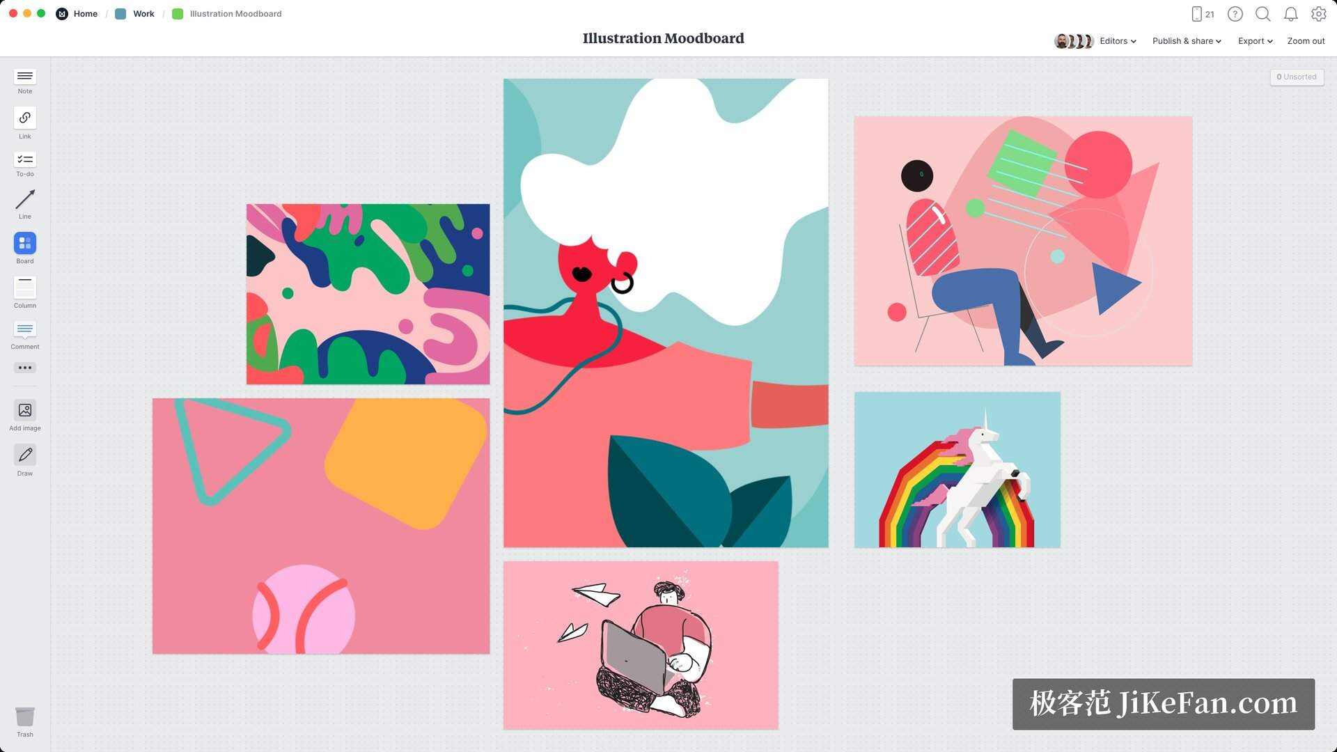 milanote template gallery