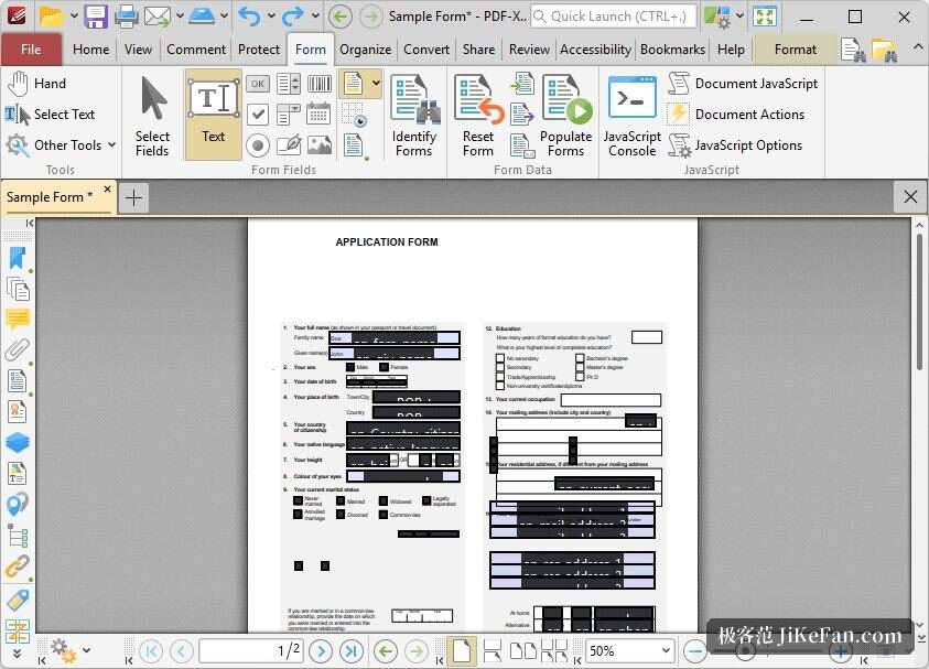 PDF-XChange Editor 页面缩略图管理