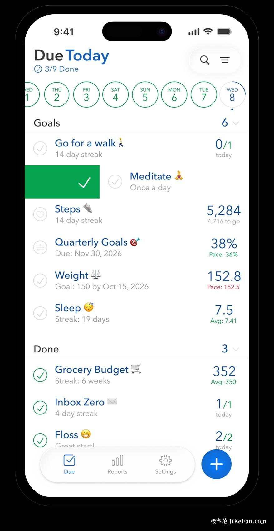 daily goals list