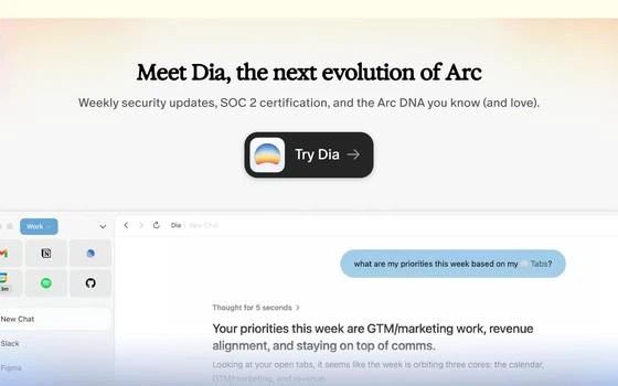 Arc 浏览器 1.152：Chromium 内核加 Vertical Tabs 的老牌颜值党