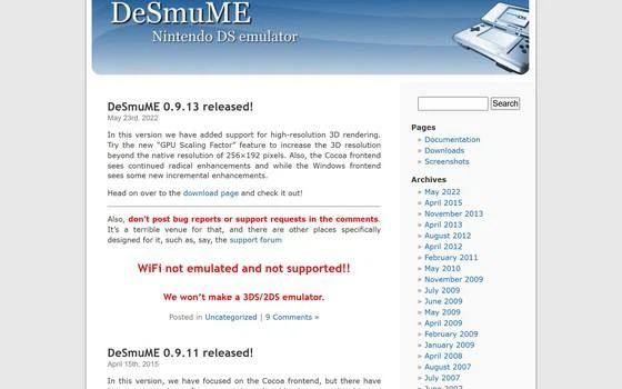 开源免费的 DeSmuME 0.9.14：双屏回忆的电脑归处
