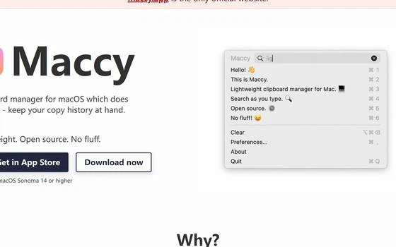 Maccy 上手：macOS 剪贴板管家