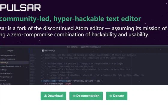 Pulsar：被社区救活的可定制编辑器