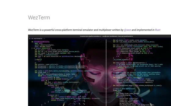 WezTerm高性能跨平台终端模拟器支持GPU加速