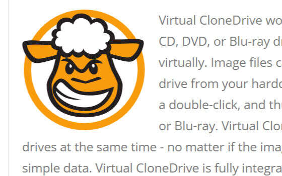 Virtual CloneDrive 5.5：ISO 镜像不用刻盘