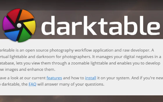 darktable专业开源摄影后期与RAW图像处理软件推荐