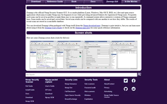 Nmap：开源网络探测工具，7.991 版自带 Zenmap 图形界面