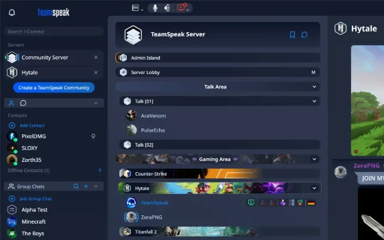 TeamSpeak：自建服务器的低延迟语音工具，5 系统客户端可选