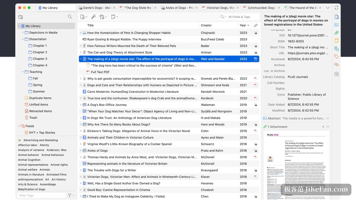 Zotero 官方网站的功能介绍