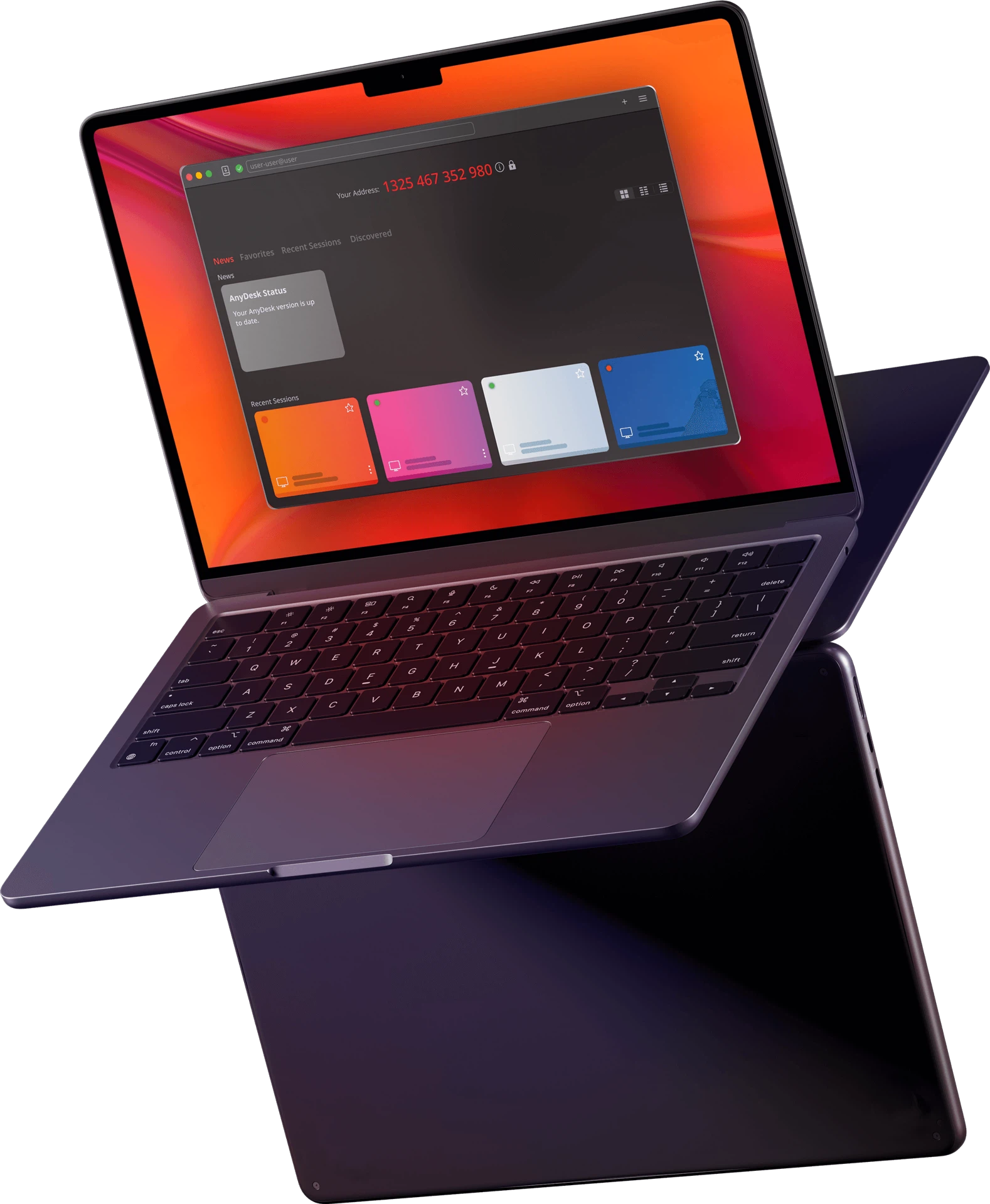 AnyDesk Sitzungsfenster