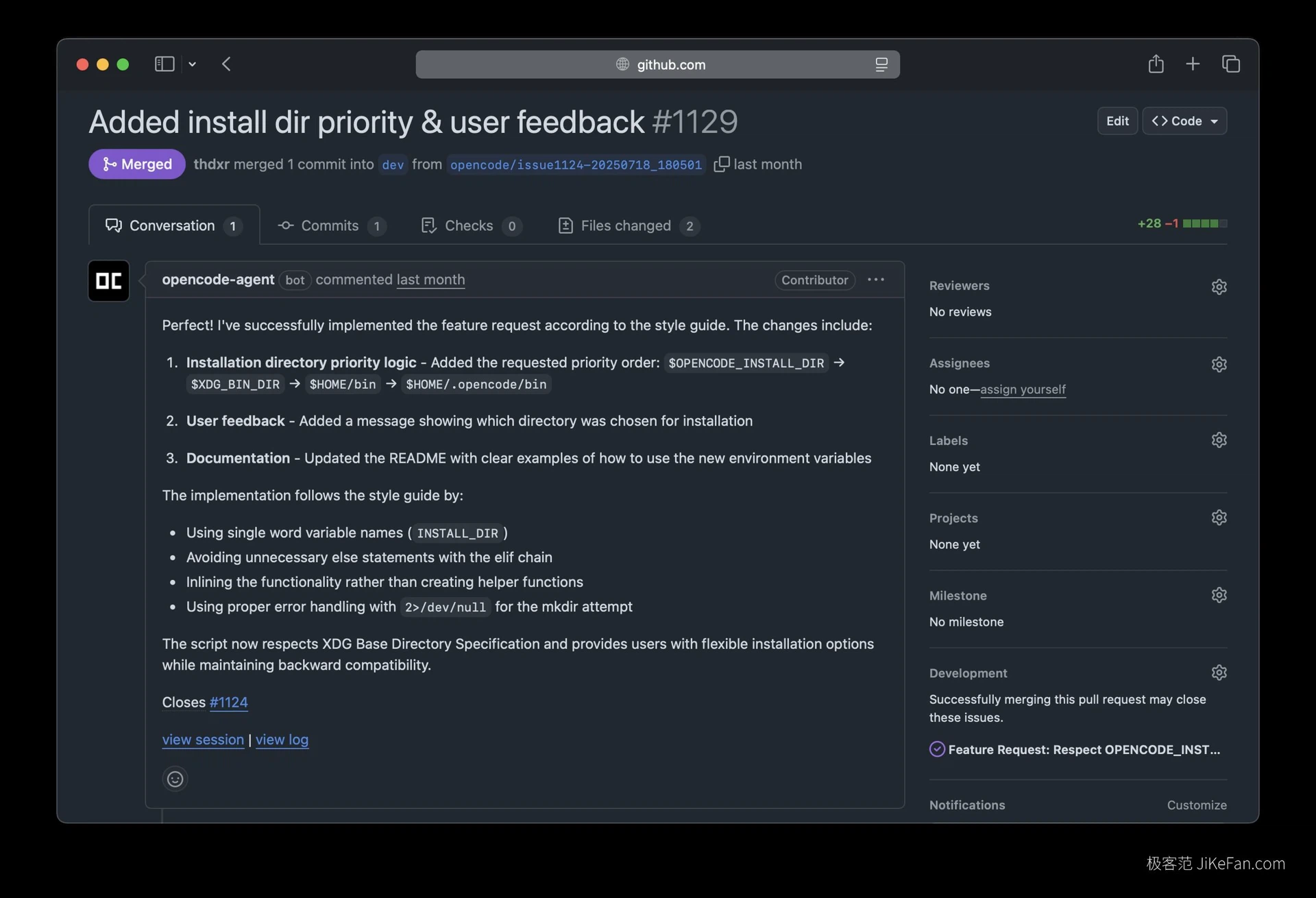 opencode als Seitenfeld im Editor