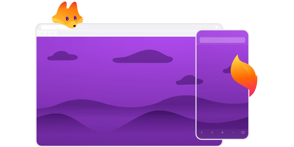プライバシーの画面を開いた Firefox