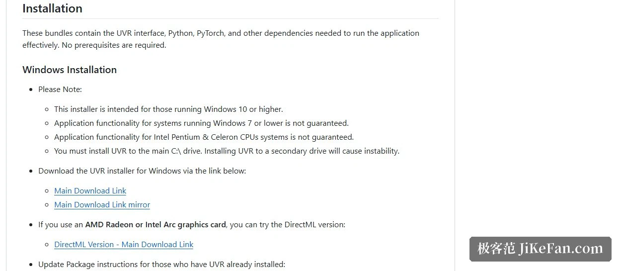 Notes d'installation pour Windows, macOS et Linux