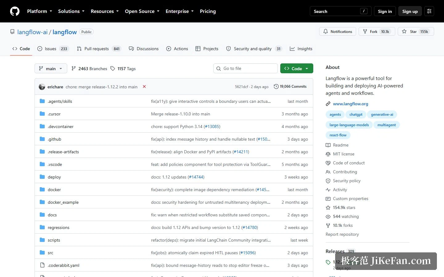 The public repository: MIT licence and the feature list