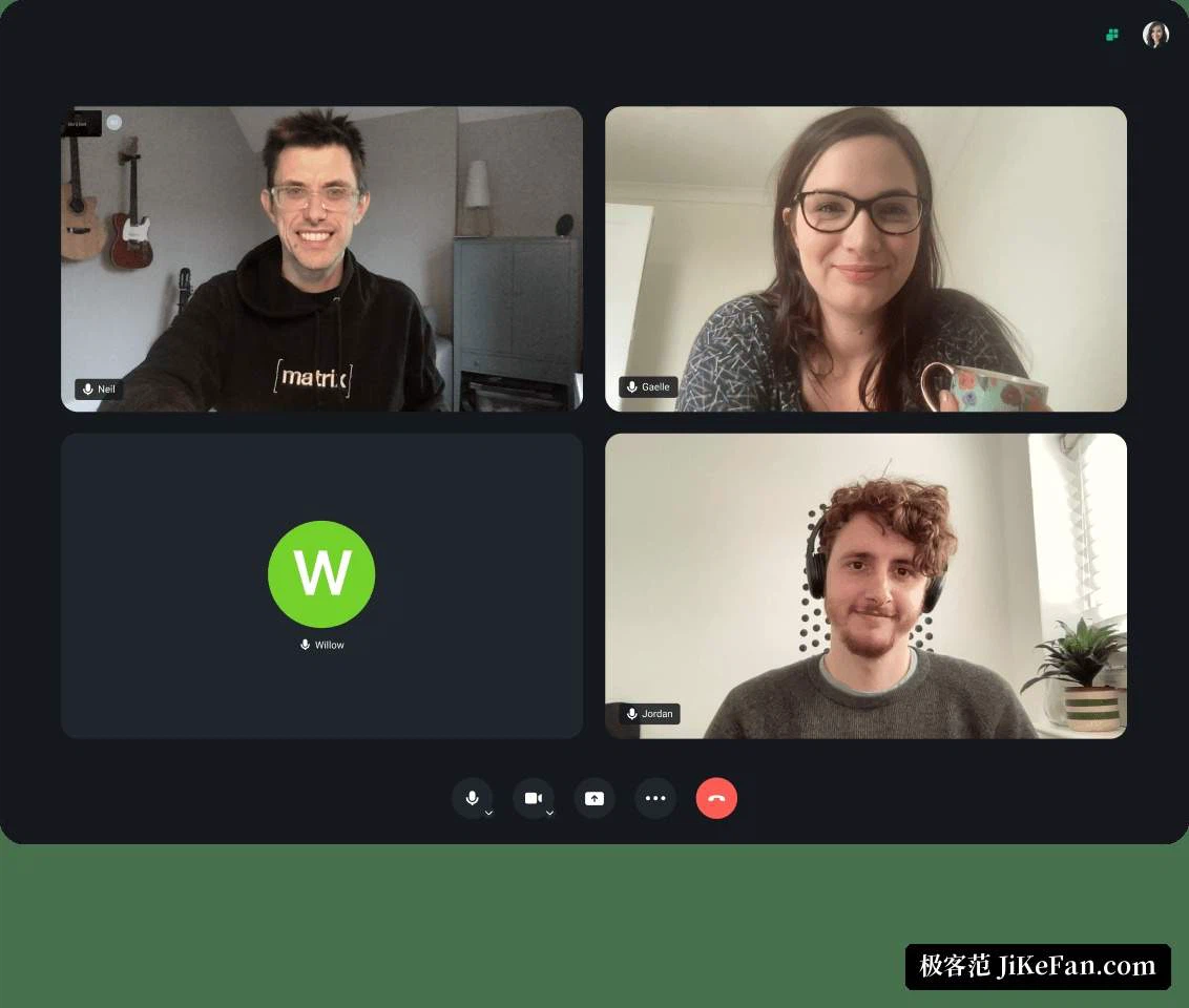 Eine Gruppenbesprechung mit Bild