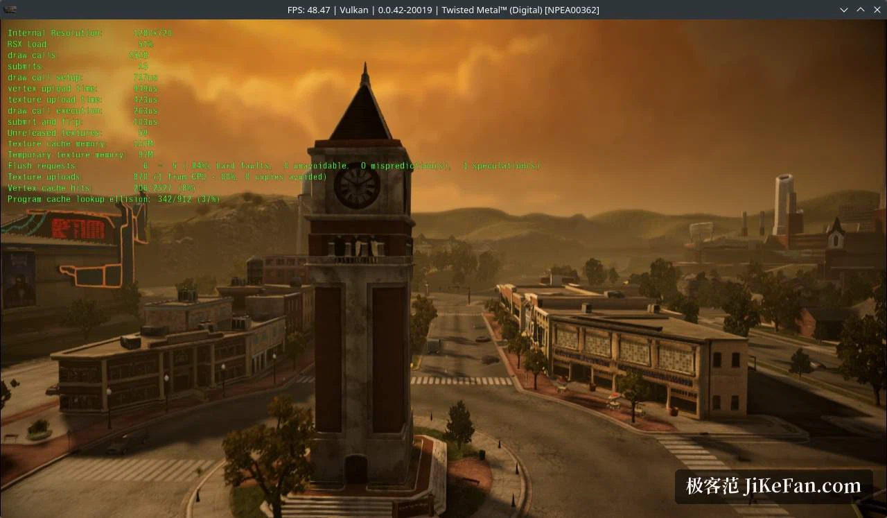 Ein Spiel im Emulator