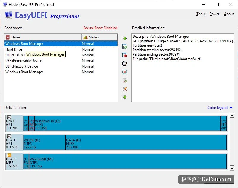EasyUEFI Starteintraege