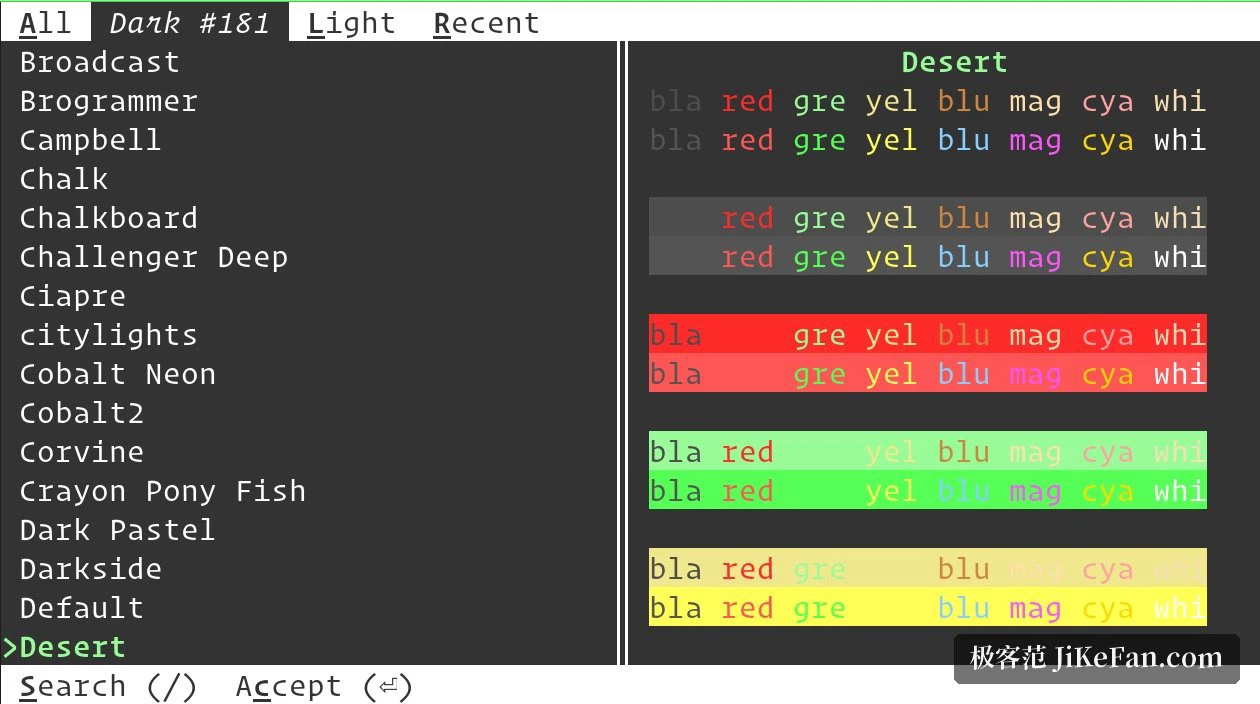 the terminal window