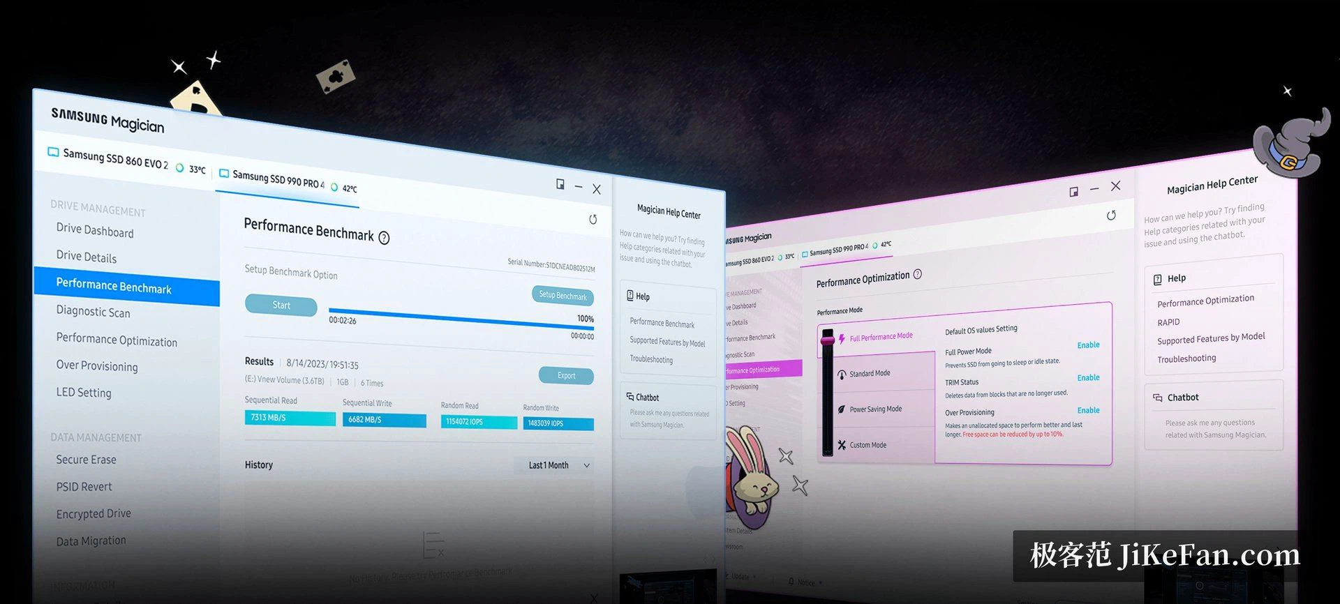 Samsung Magician のファーム更新