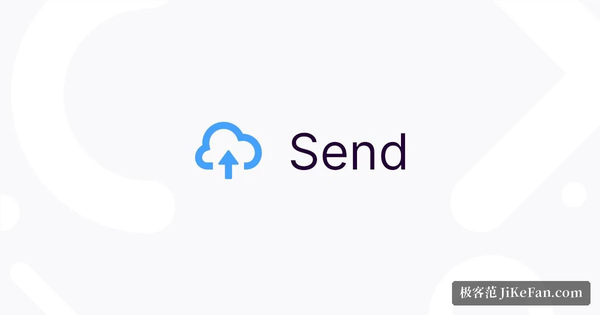 Page d'envoi de Send avec reglages d'expiration