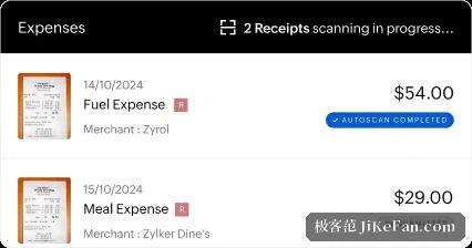 expense claim list