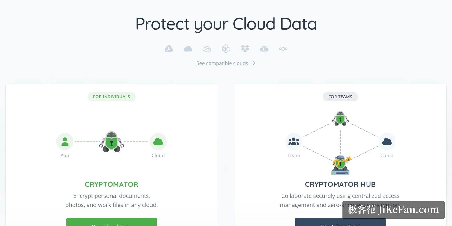 Cryptomator の公式サイト