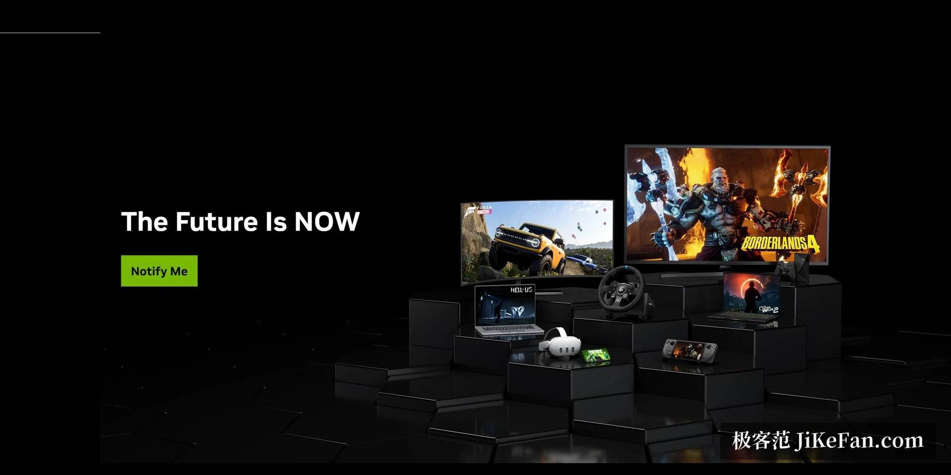 Internetseite von GeForce NOW