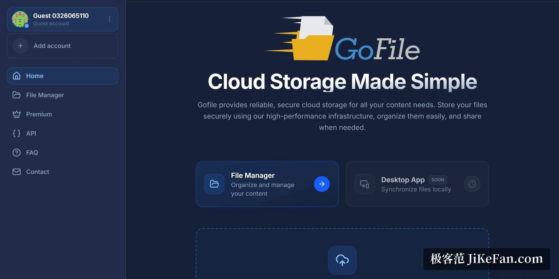 GoFile website