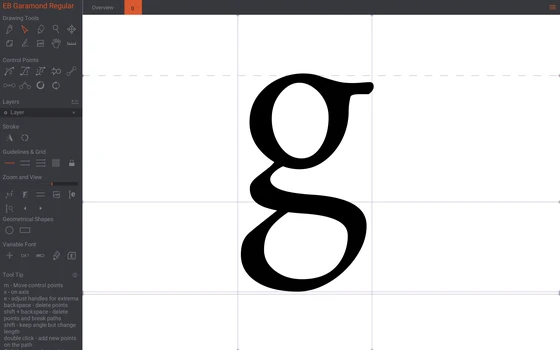 Birdfont：开源字体编辑器，四档授权按商用与彩色字体分开