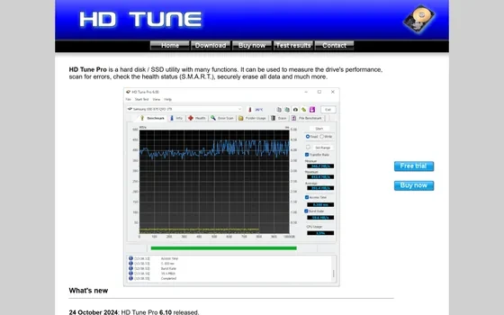 HD Tune Pro 6.10：面向硬盘与固态硬盘的检测工具