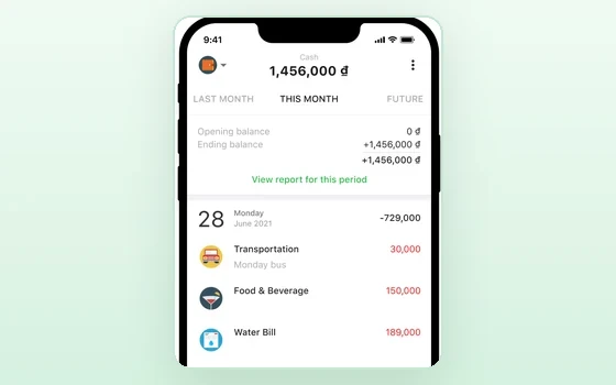 Money Lover: Buchfuehrung und Budgets, die aus Eintraegen Berichte machen