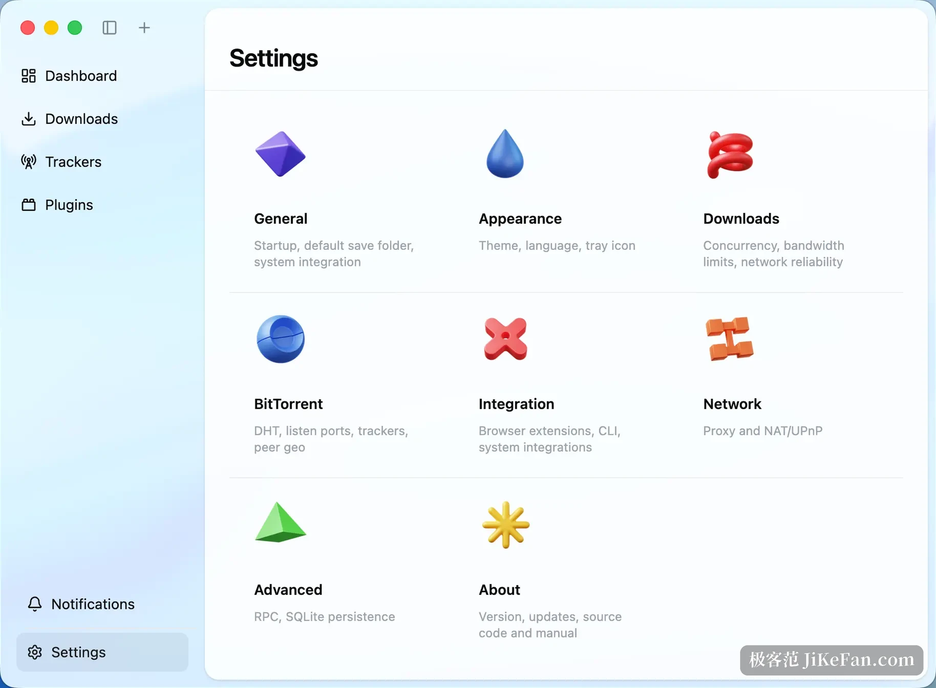 motrix settings panel