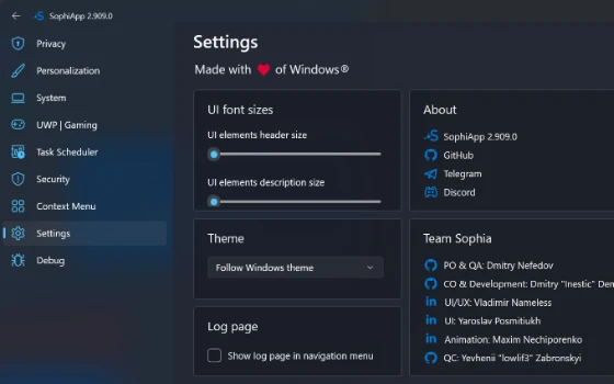 Sophia Script：面向 Windows 11 25H2 的开源脚本模块