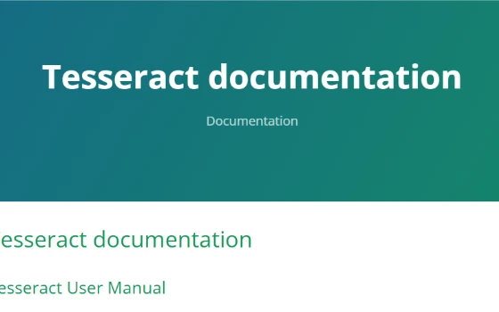 Tesseract 5.5.3：支持多语言的开源光学字符识别引擎