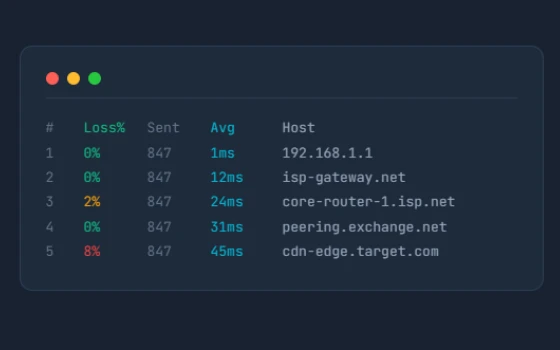 WinMTR：把 ping 与 traceroute 合一的网络诊断工具